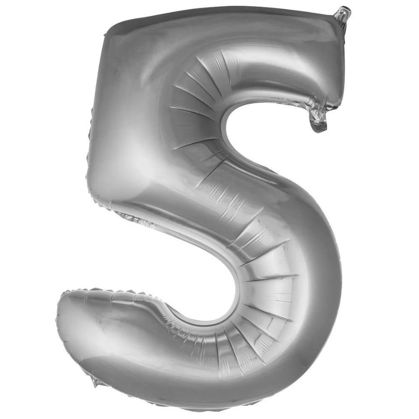 Folyo Balon 40 Gümüş 5 40 İnç 100 Cm